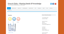 Desktop Screenshot of onceitclicks.com